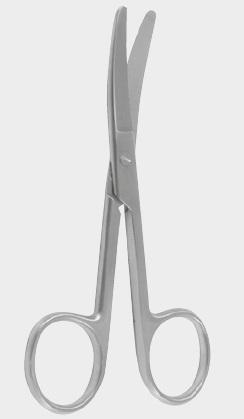 Ножиці вигнуті тупокінцеві 13,0 см (cm). Бренд: Zepf (Зепф).